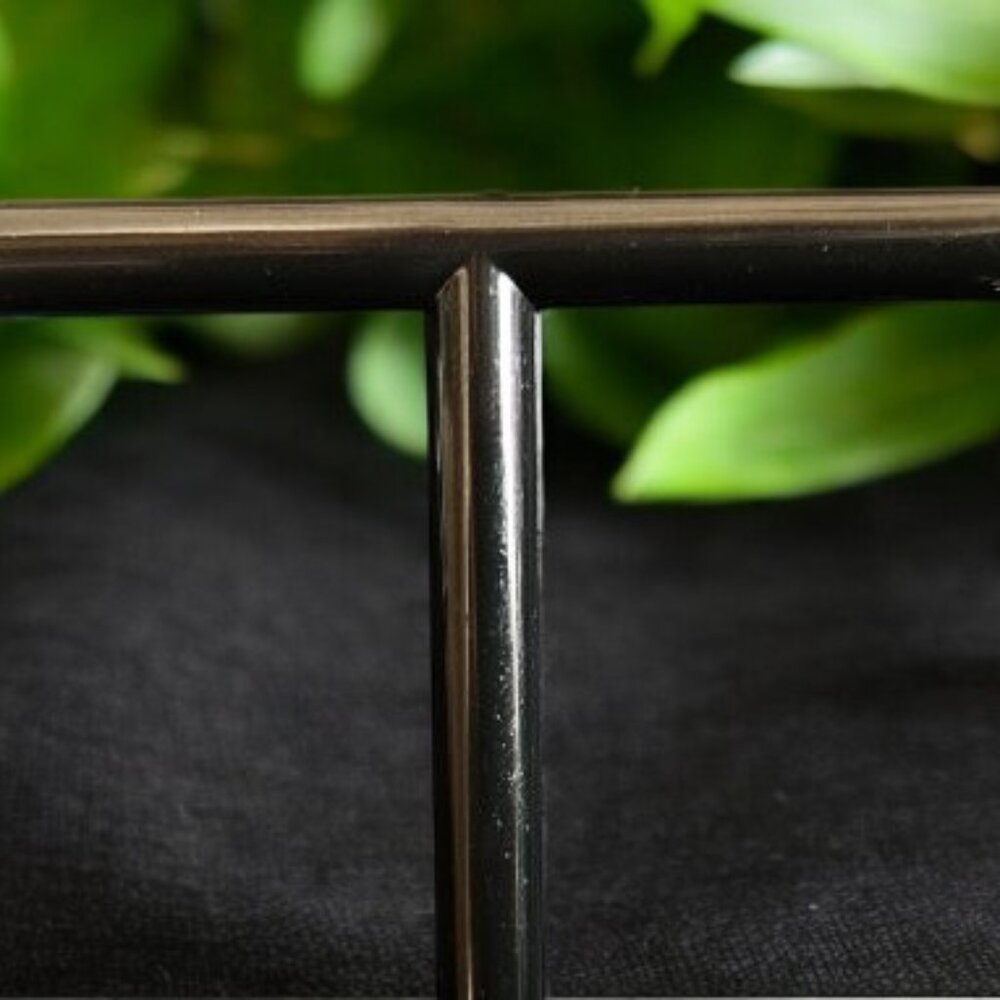 Vintage Silver Round Red Ruby Gemstone Drop Earri… - image 3